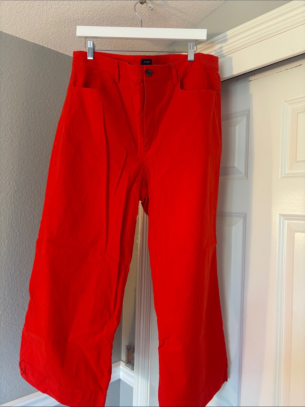 J. Crew Corduroy Pants in Vibrant Red